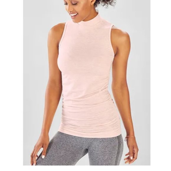 Fabletics Tops - Kathie Seamless Mock TurtleNk XL - Opal Heather